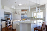 Solara Pendant Lamp Brass Ribbed Dome Industrial - Letslighting