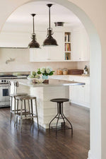 Solara Pendant Lamp Brass Ribbed Dome Industrial - Letslighting