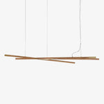 Aurora Chandelier Wooden Linear LED - Lamp Outdoor