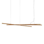 Aurora Chandelier Wooden Linear LED - Lamp Outdoor