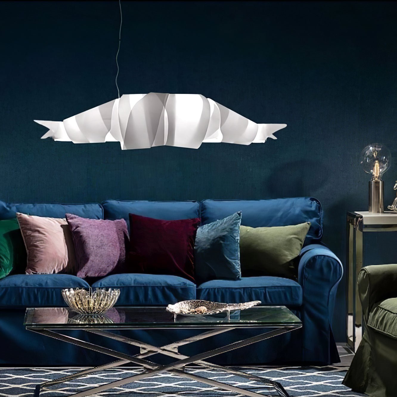 Ribbon Playful PVC Chandelier - Lamp Outdoor