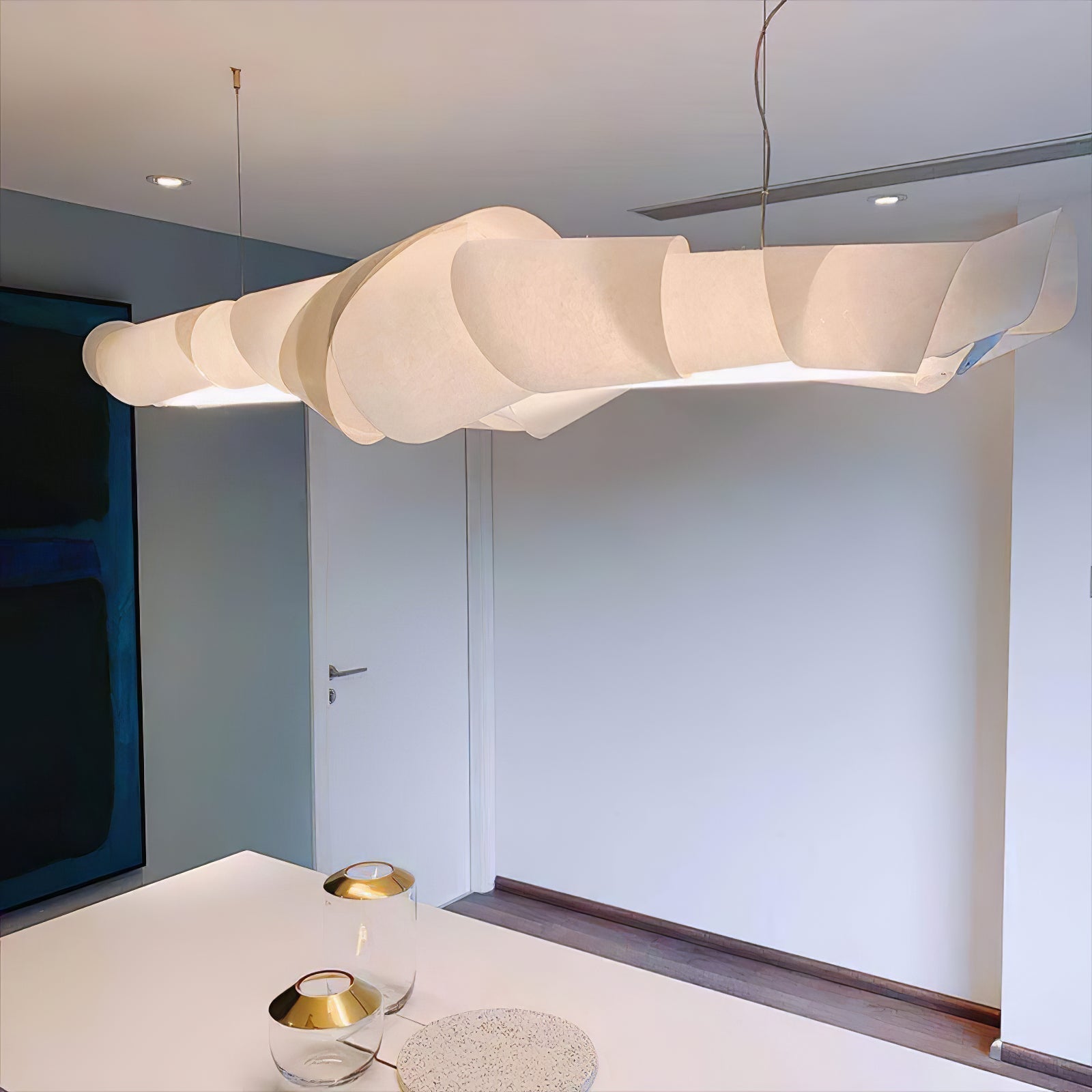 Ribbon Playful PVC Chandelier - Lamp Outdoor