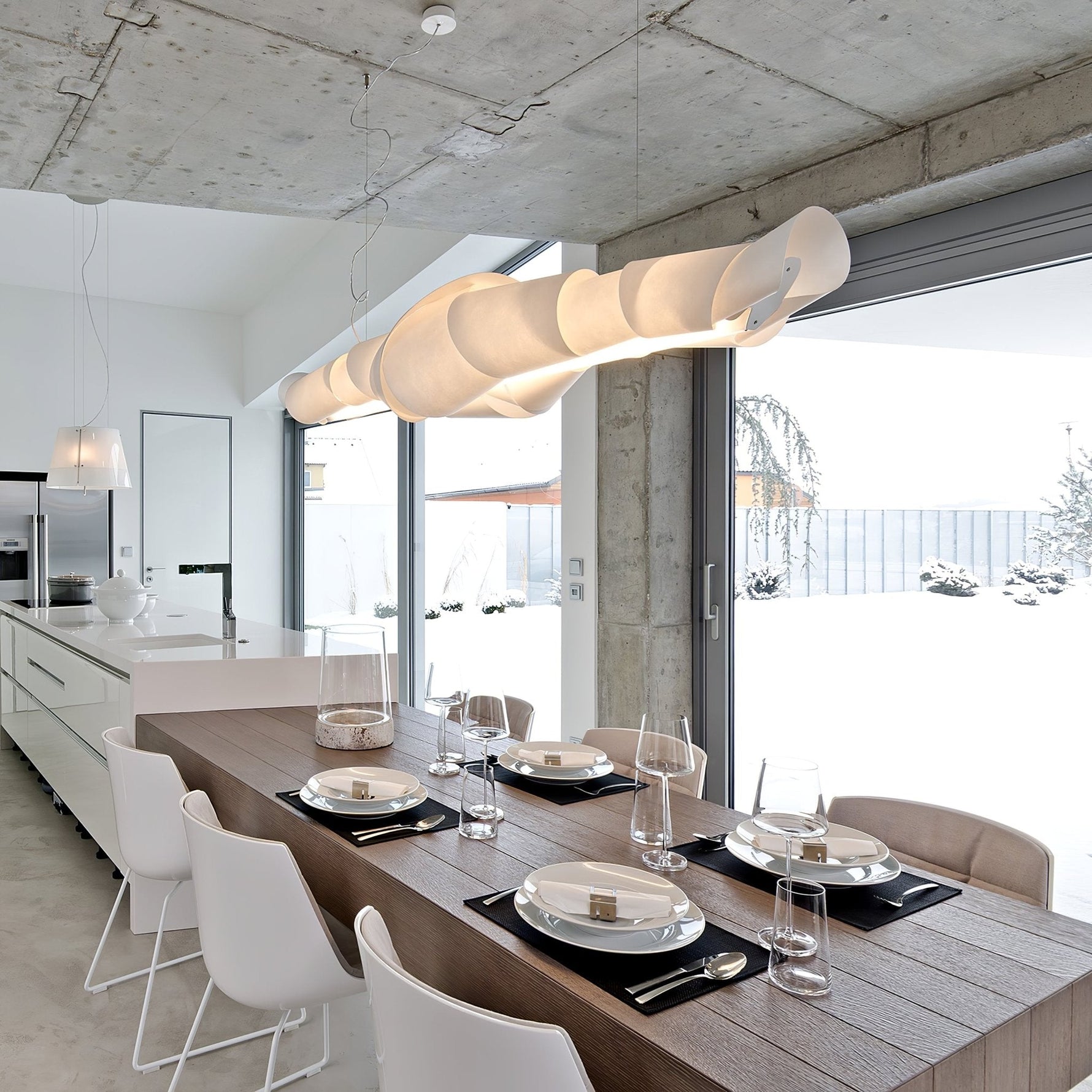Ribbon Playful PVC Chandelier - Lamp Outdoor