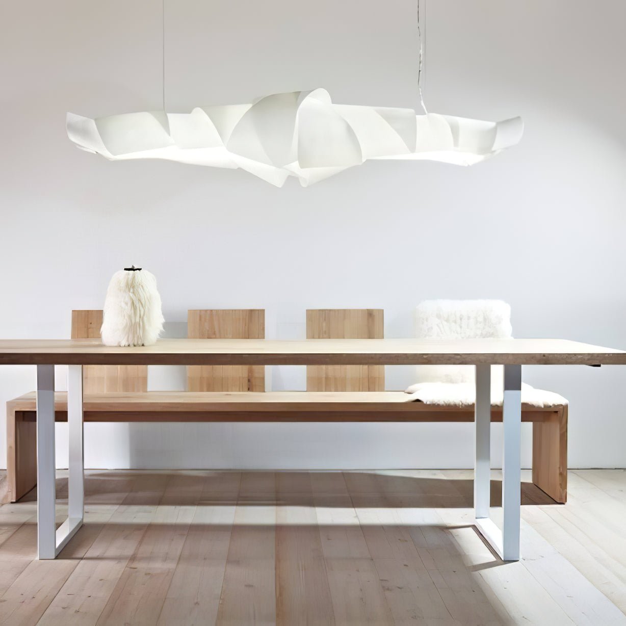 Ribbon Playful PVC Chandelier - Lamp Outdoor