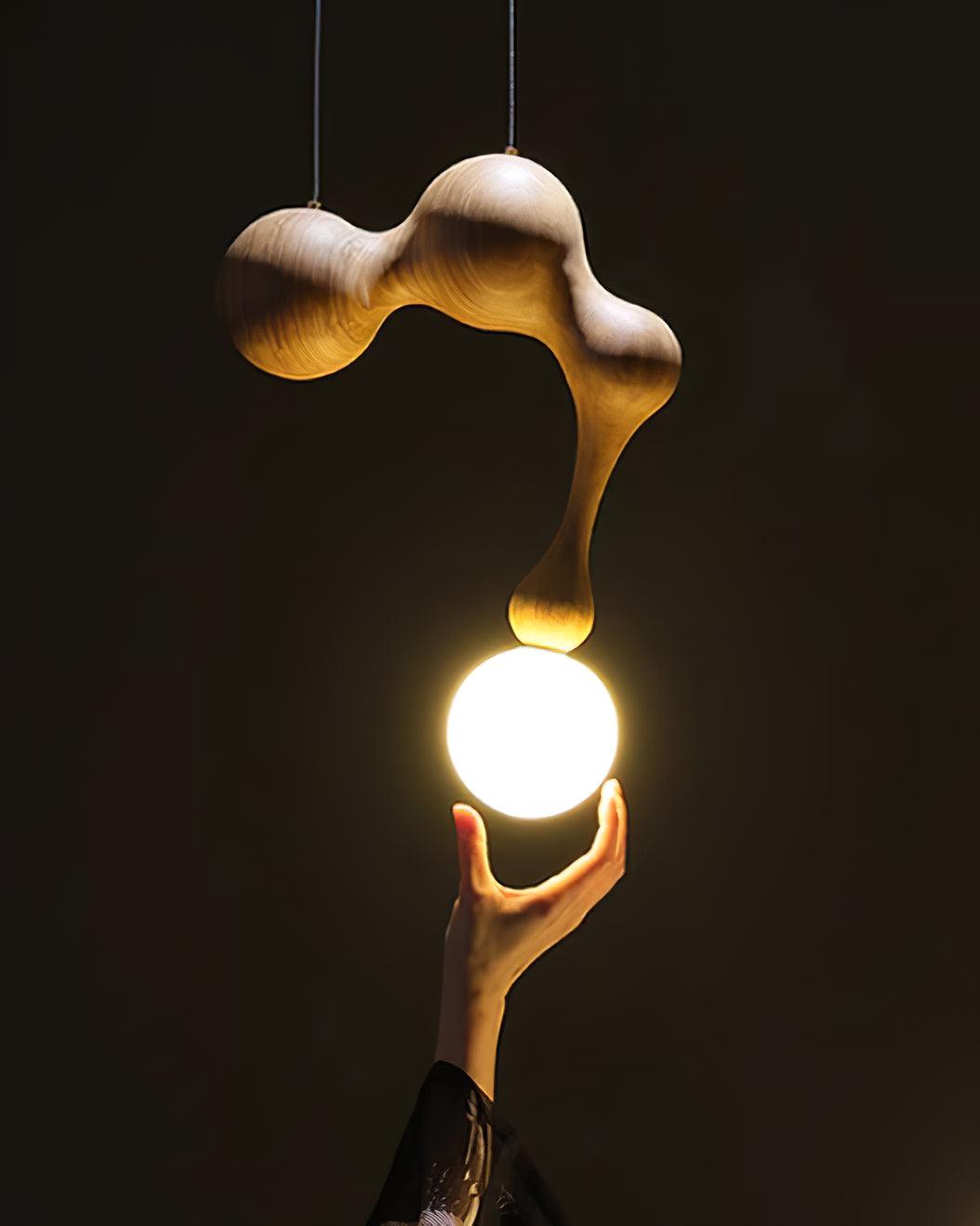 Jenna Wooden Pendant Lamp - Lamp Outdoor