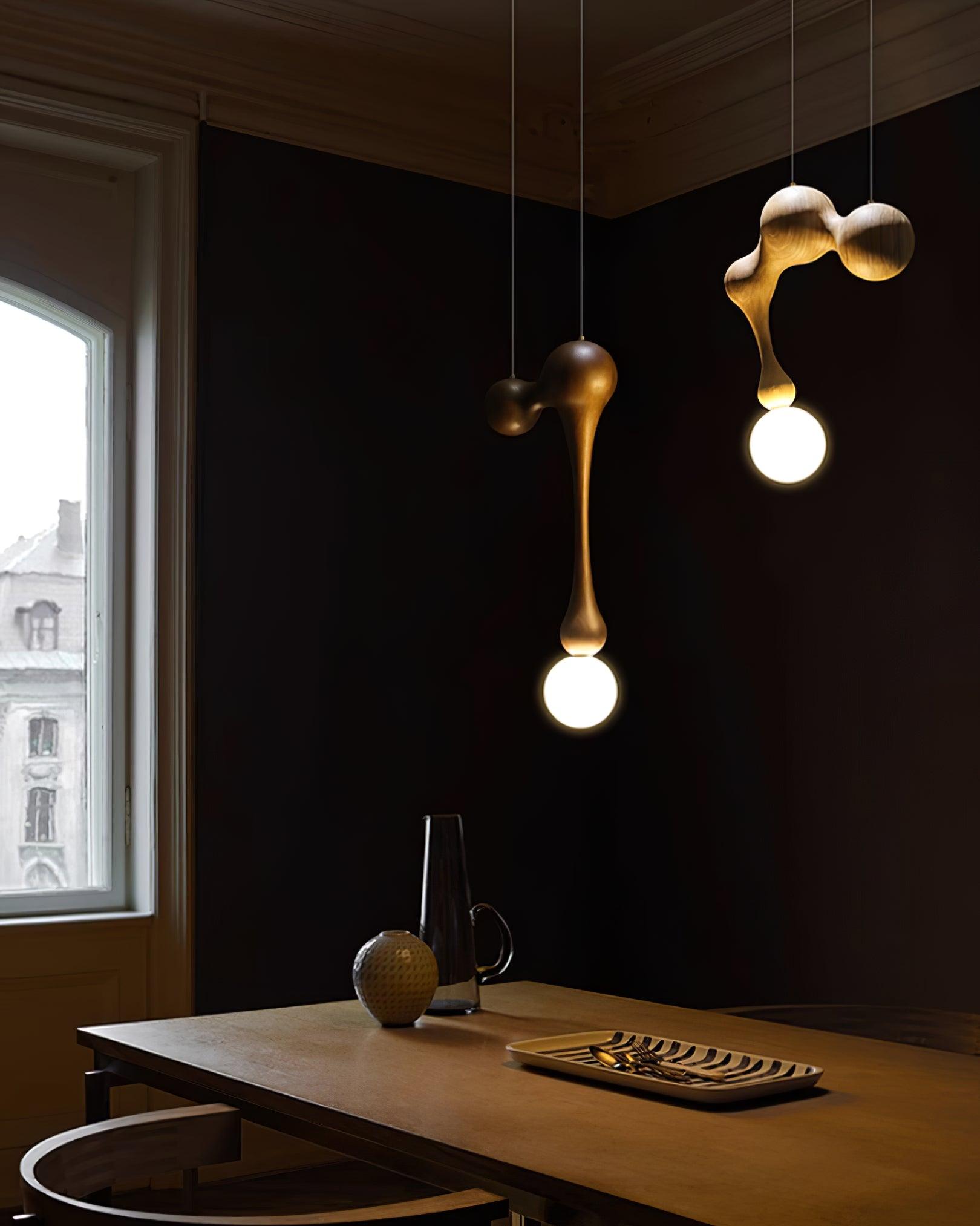 Jenna Wooden Pendant Lamp - Lamp Outdoor