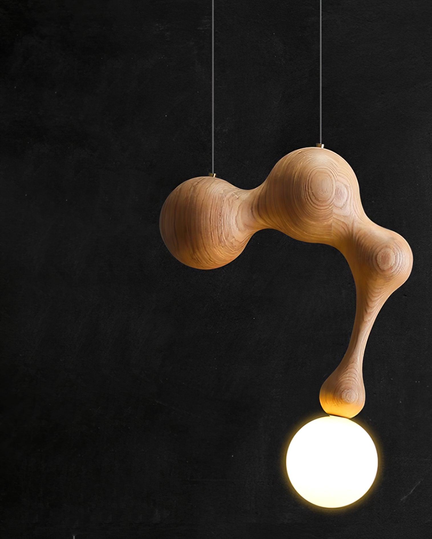 Jenna Wooden Pendant Lamp - Lamp Outdoor