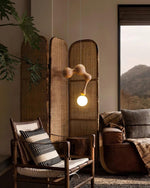 Jenna Wooden Pendant Lamp - Lamp Outdoor