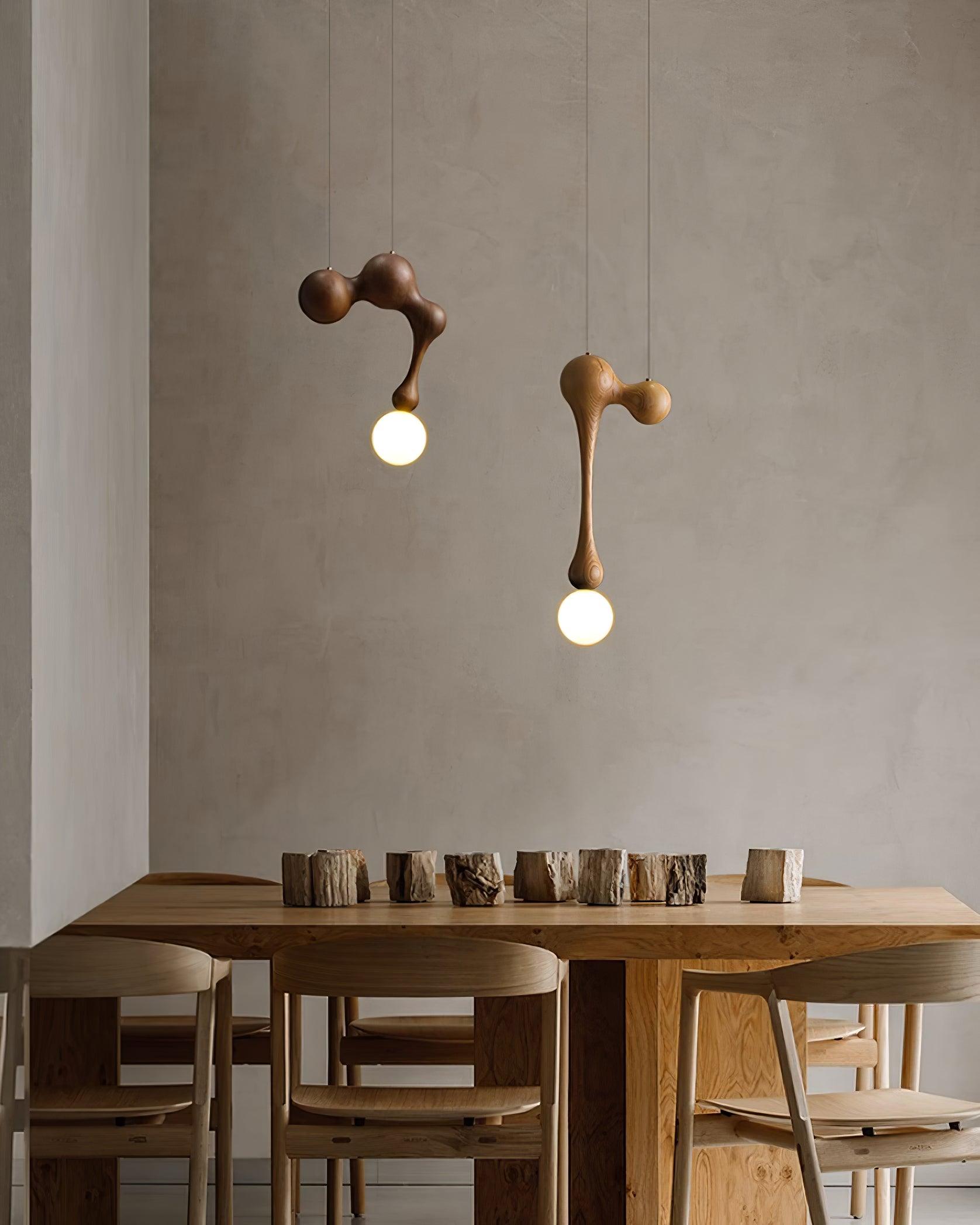 Jenna Wooden Pendant Lamp - Lamp Outdoor