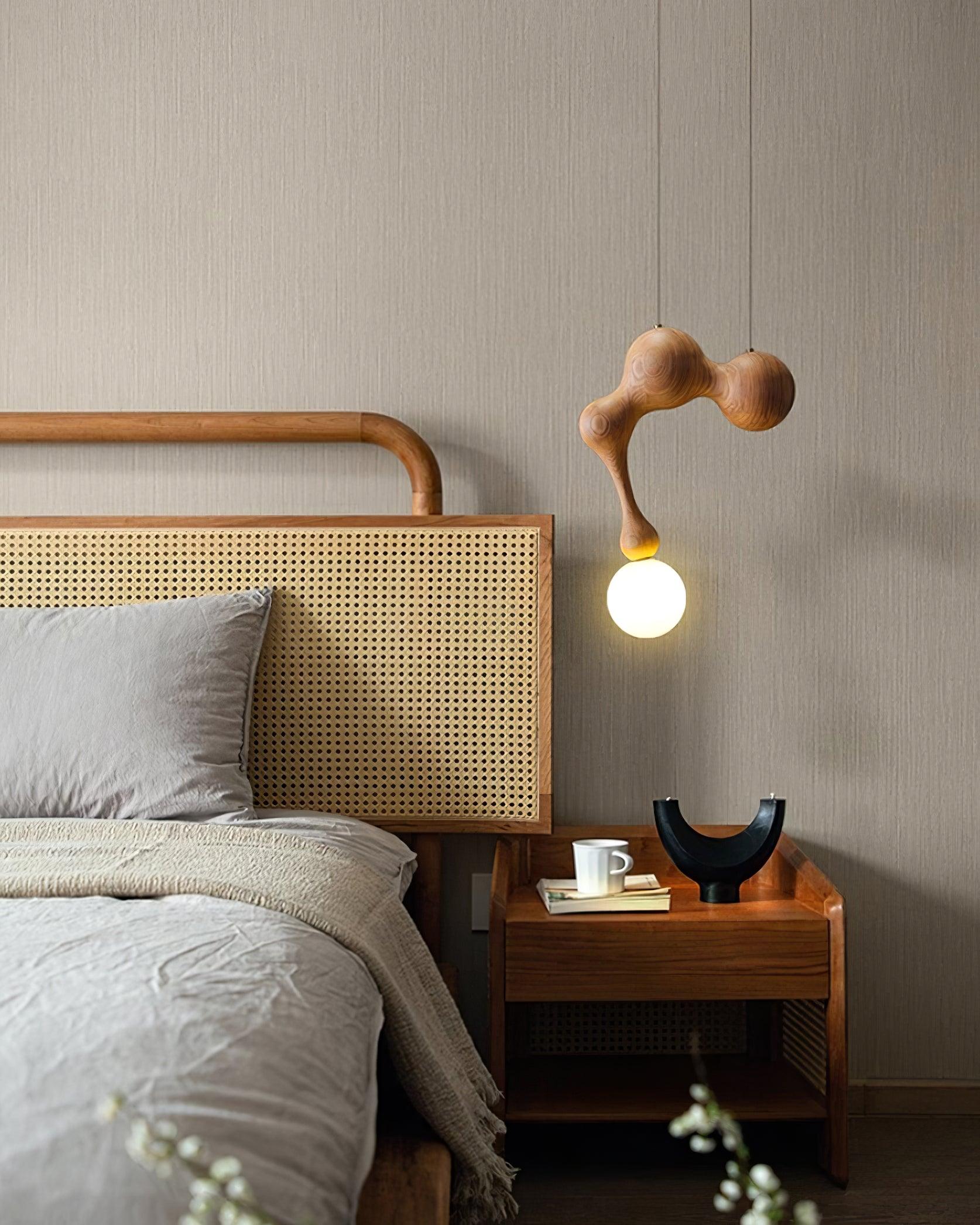 Jenna Wooden Pendant Lamp - Lamp Outdoor