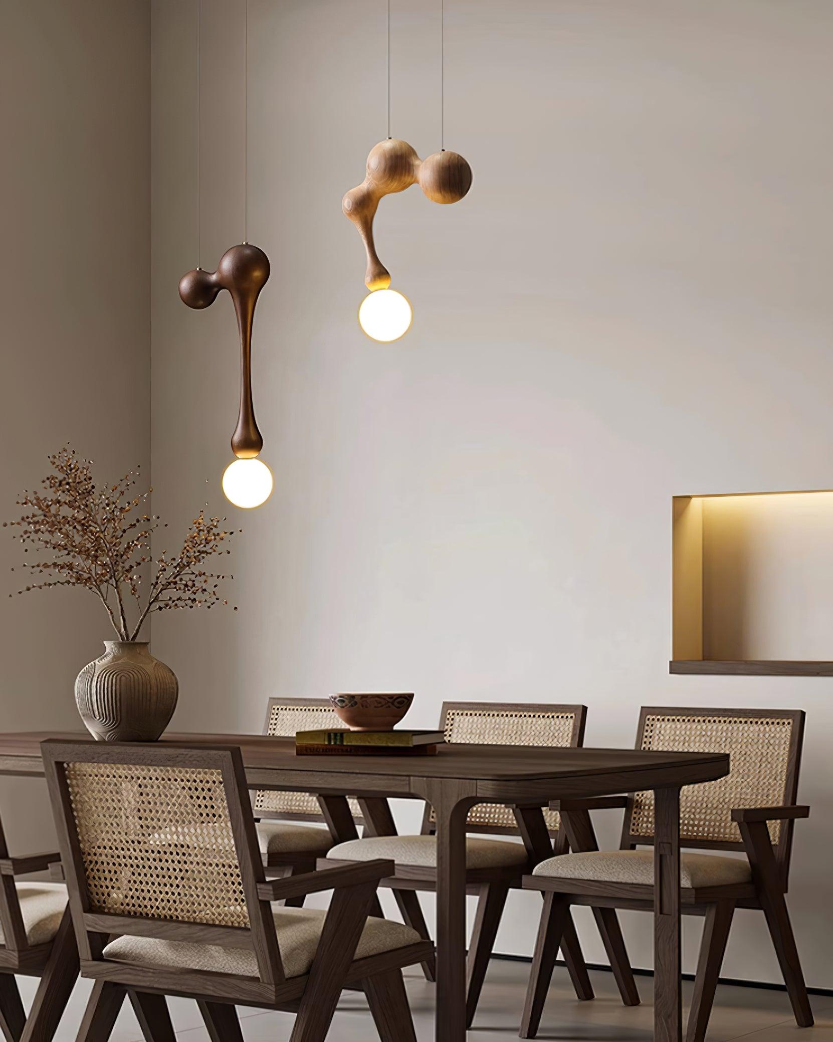 Jenna Wooden Pendant Lamp - Lamp Outdoor