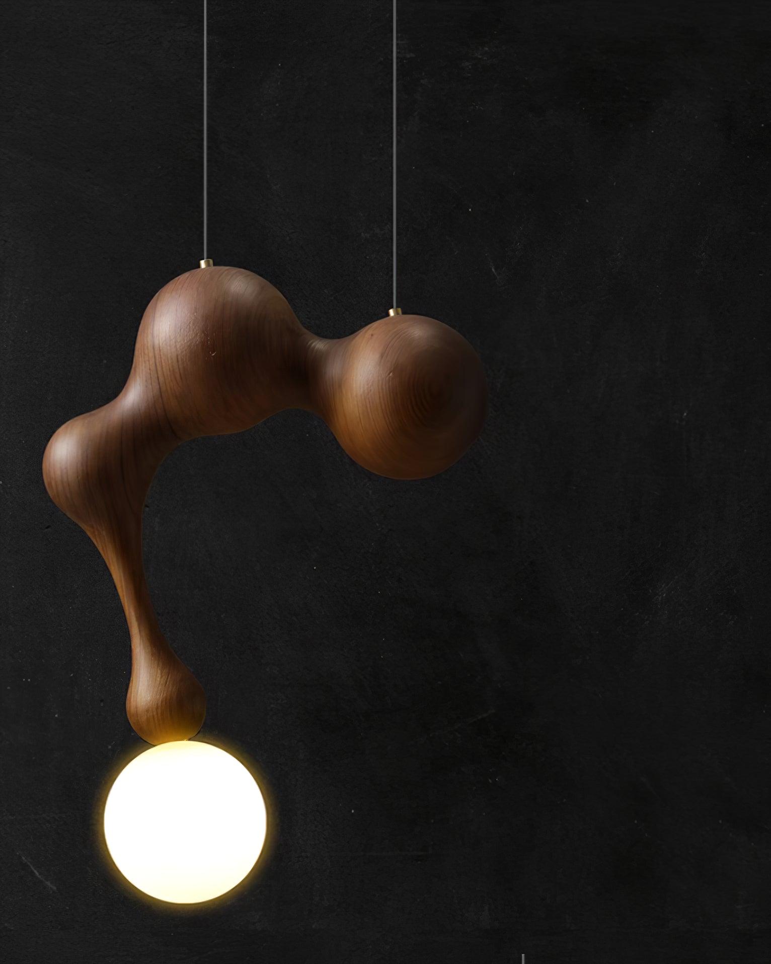 Jenna Wooden Pendant Lamp - Lamp Outdoor