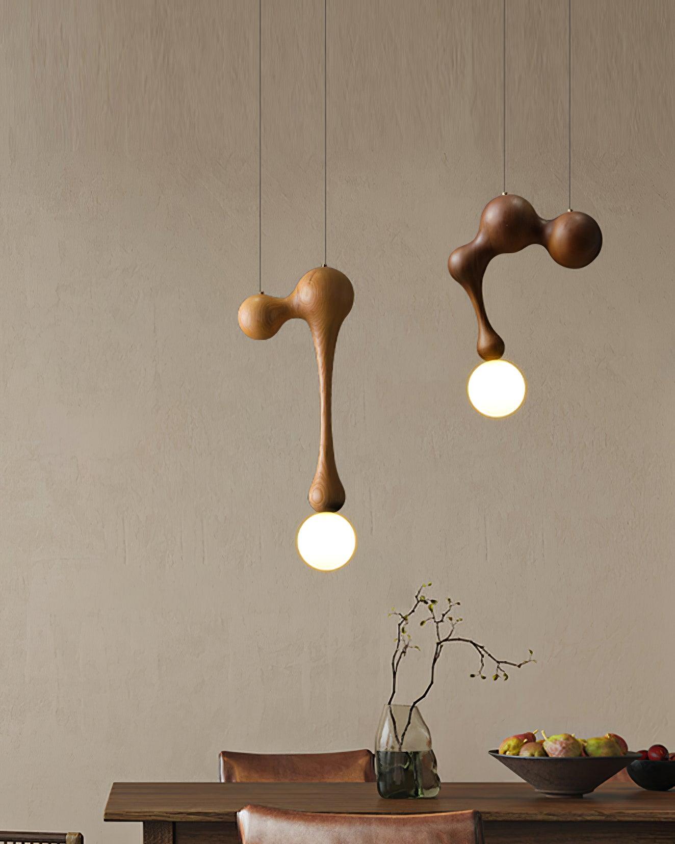 Jenna Wooden Pendant Lamp - Lamp Outdoor