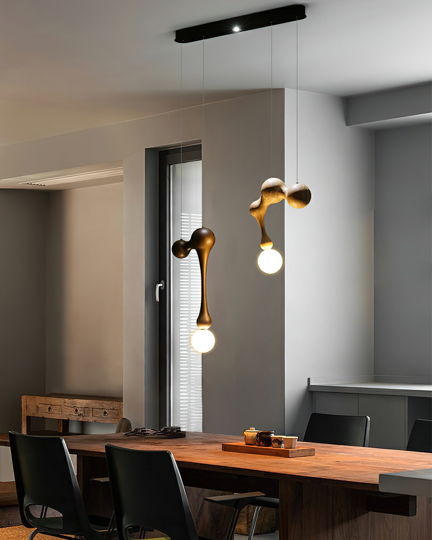 Jenna Wooden Pendant Lamp - Lamp Outdoor