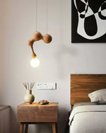 Jenna Wooden Pendant Lamp - Lamp Outdoor