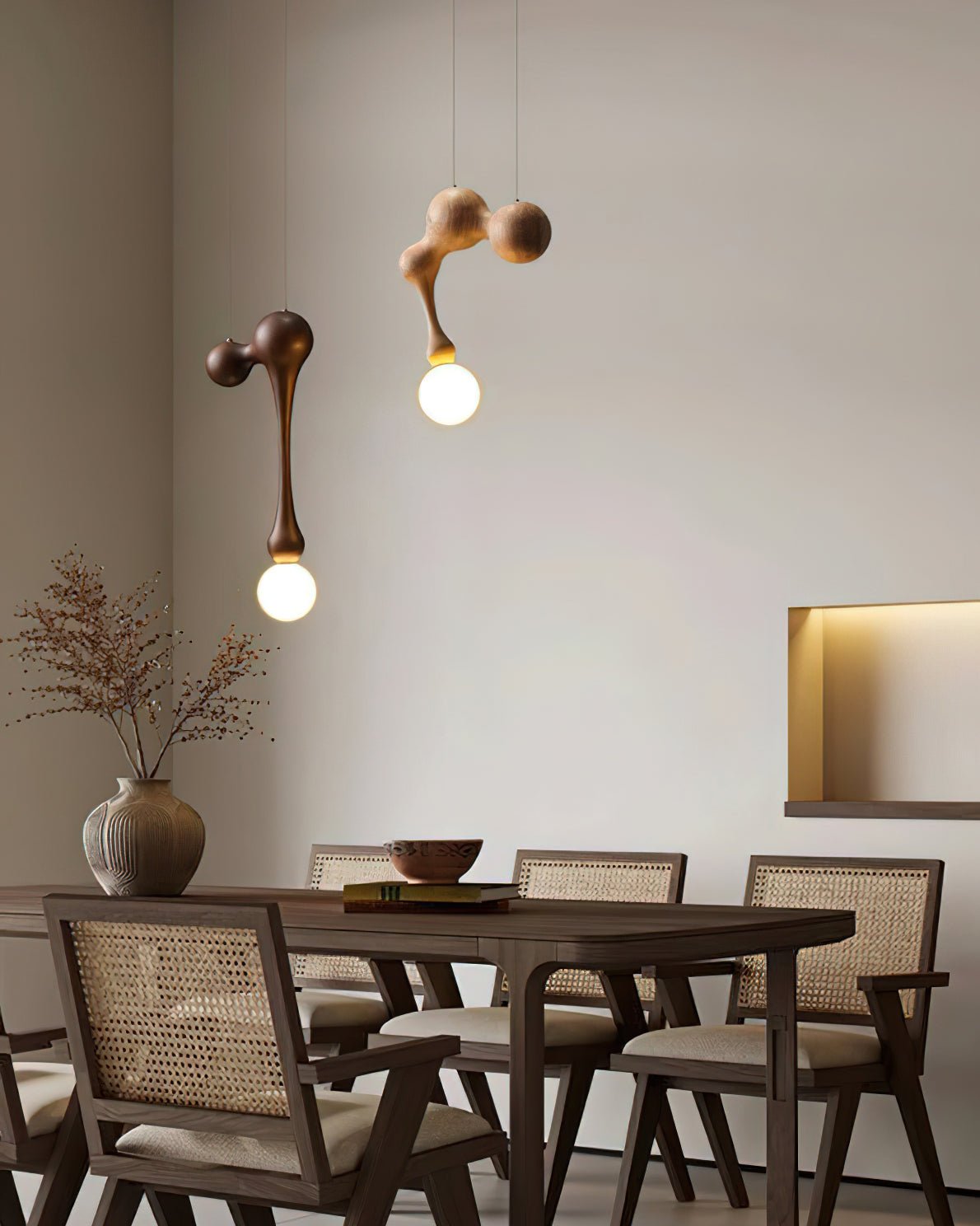 Jenna Wooden Pendant Lamp - Lamp Outdoor