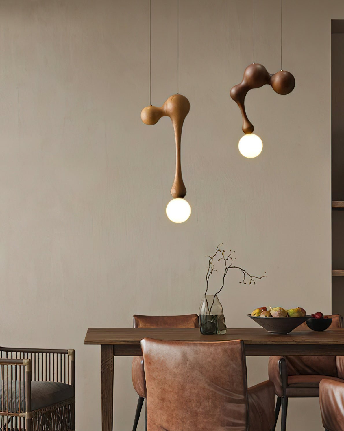 Jenna Wooden Pendant Lamp - Lamp Outdoor