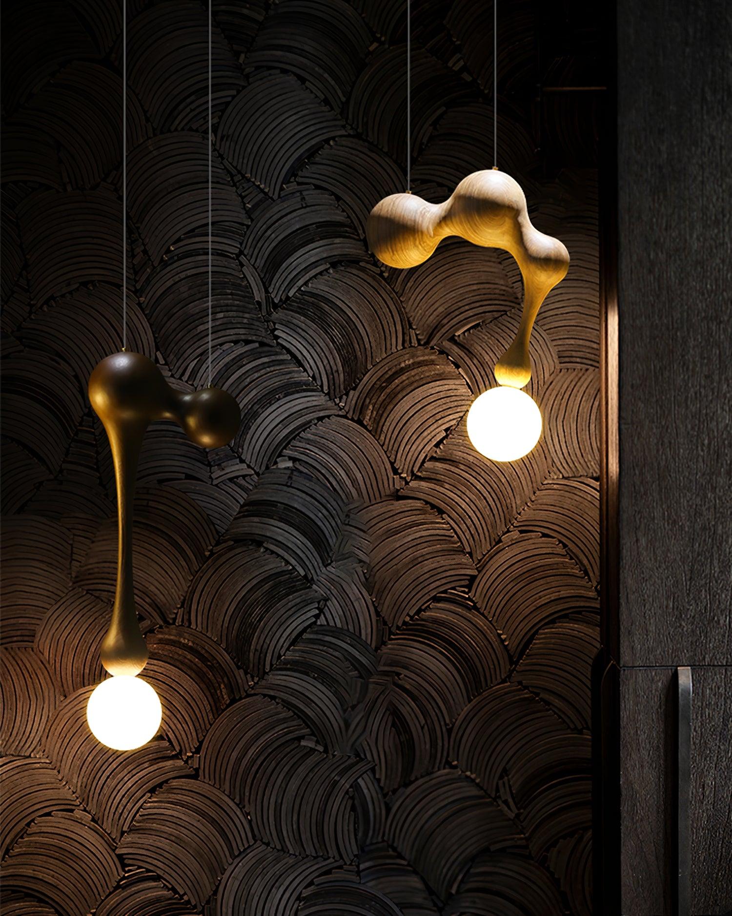 Jenna Wooden Pendant Lamp - Lamp Outdoor