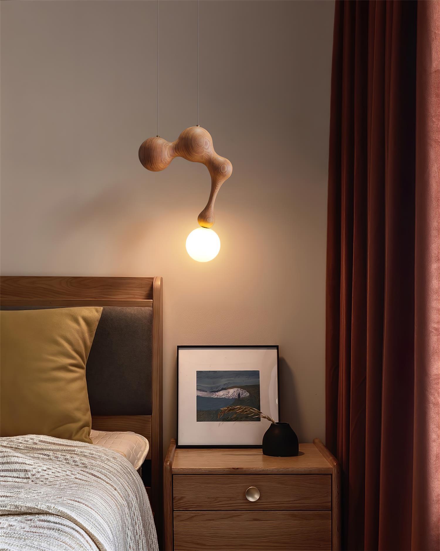 Jenna Wooden Pendant Lamp - Lamp Outdoor