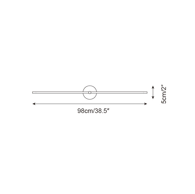 Wall Lamp Minimalist Linear Rod Double End Accent Modern Style - Lamp Outdoor