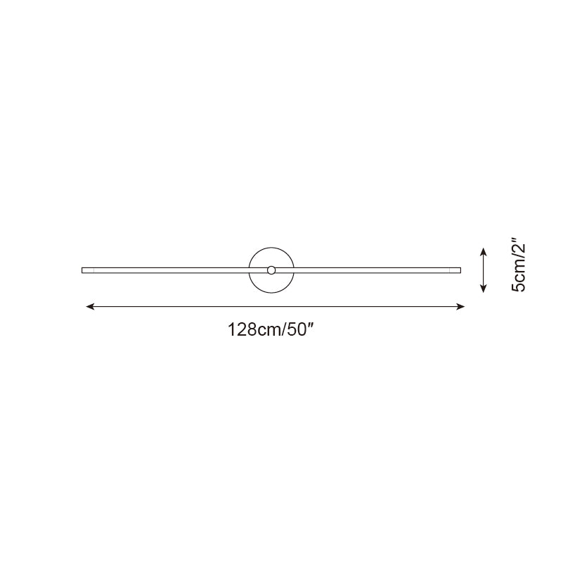 Wall Lamp Minimalist Linear Rod Double End Accent Modern Style - Lamp Outdoor