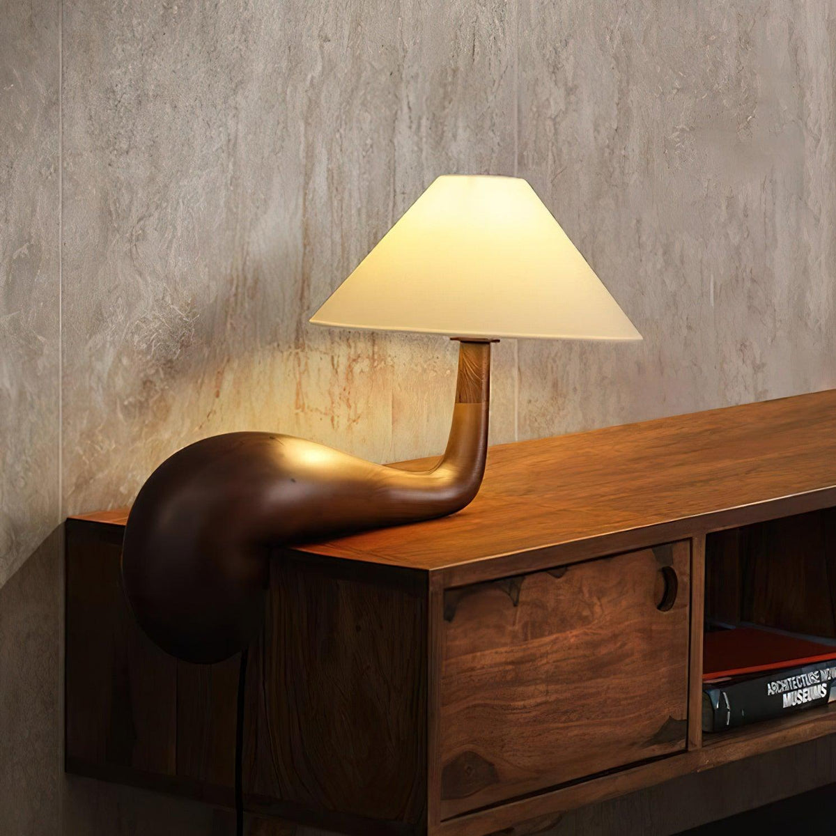 Aspire Streamlined Wood Table Lamp