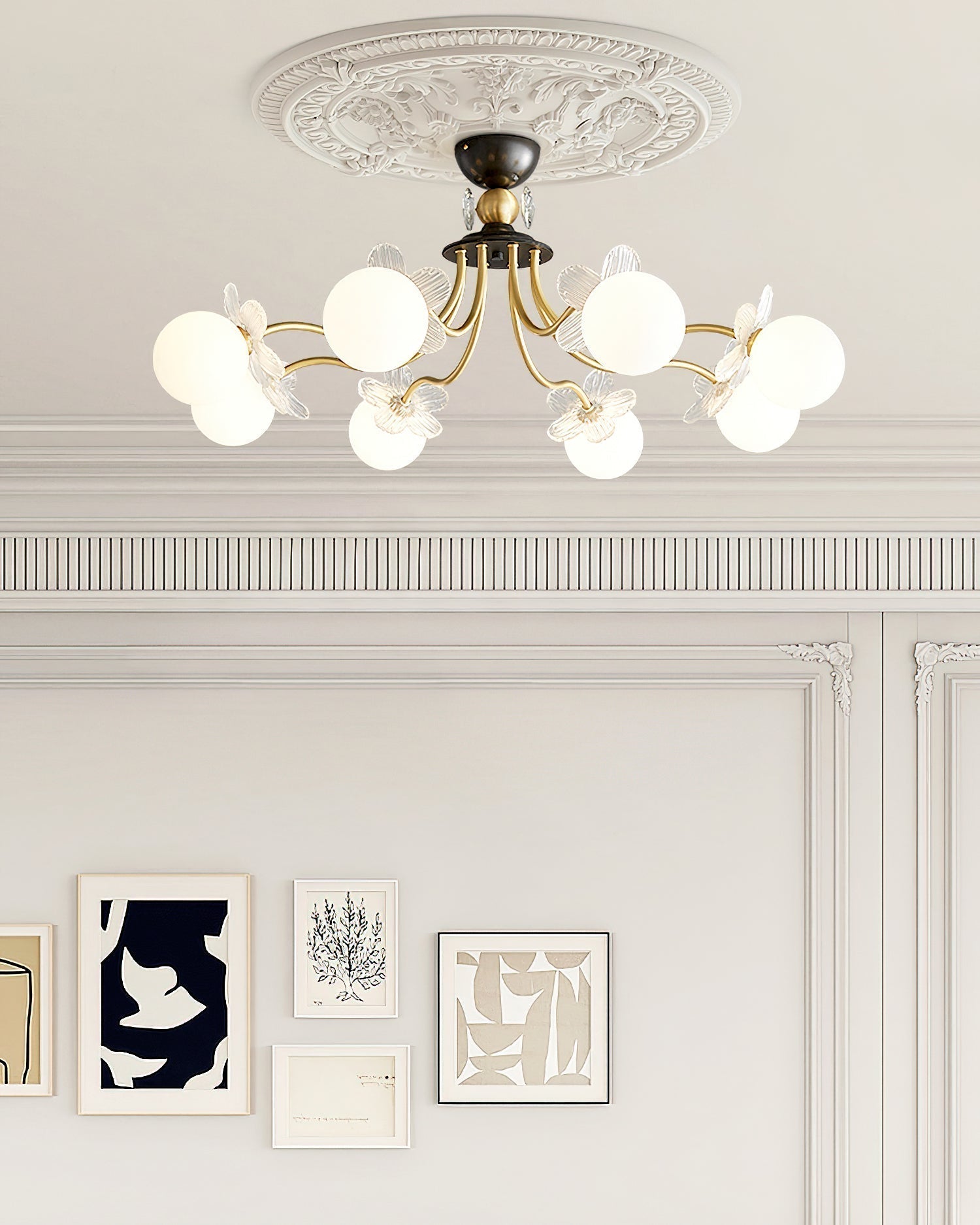 Blossom Flower Glass Chandelier - Lamp Outdoor