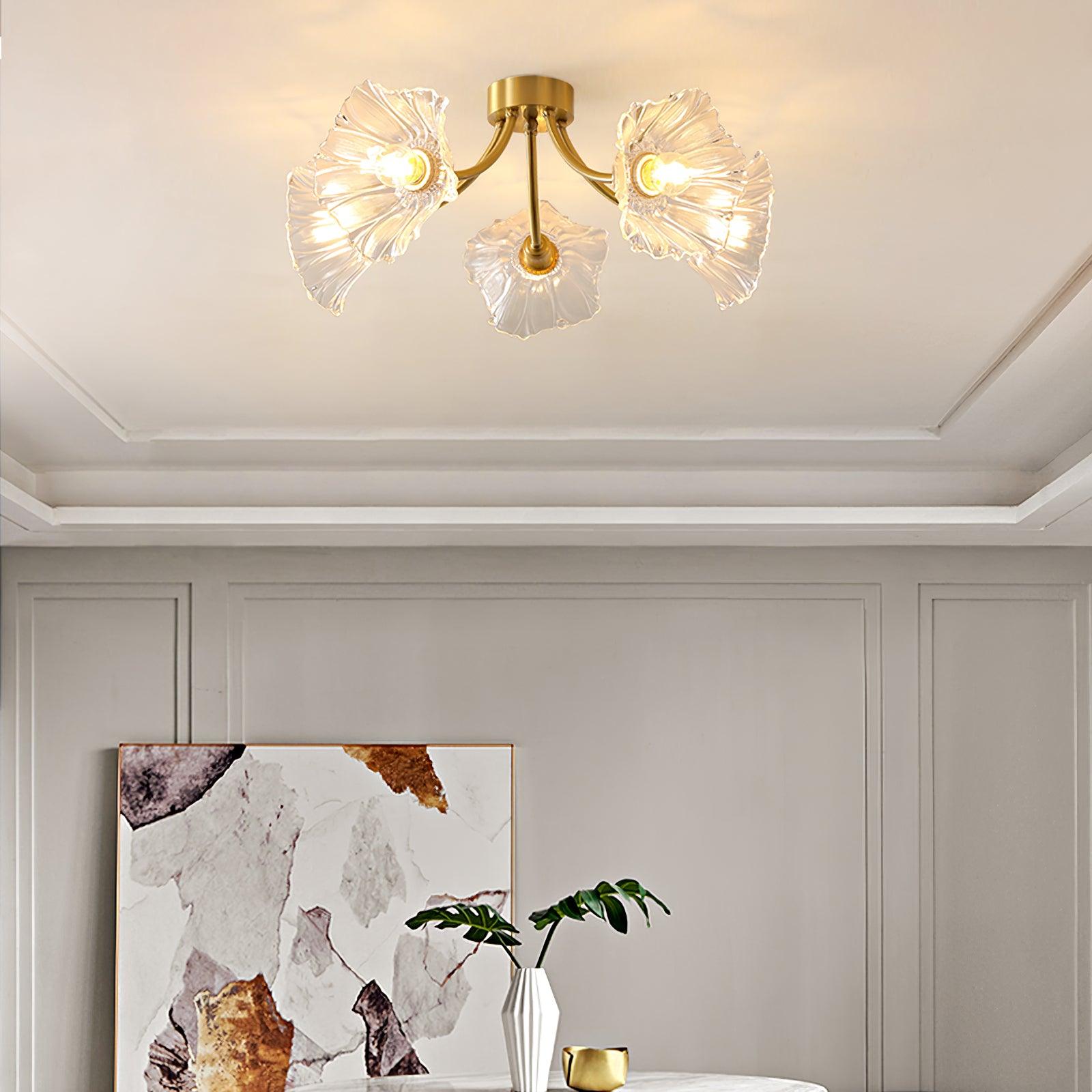 Kalin Flower Glass Ceiling Lamp - Lamp Outdoor