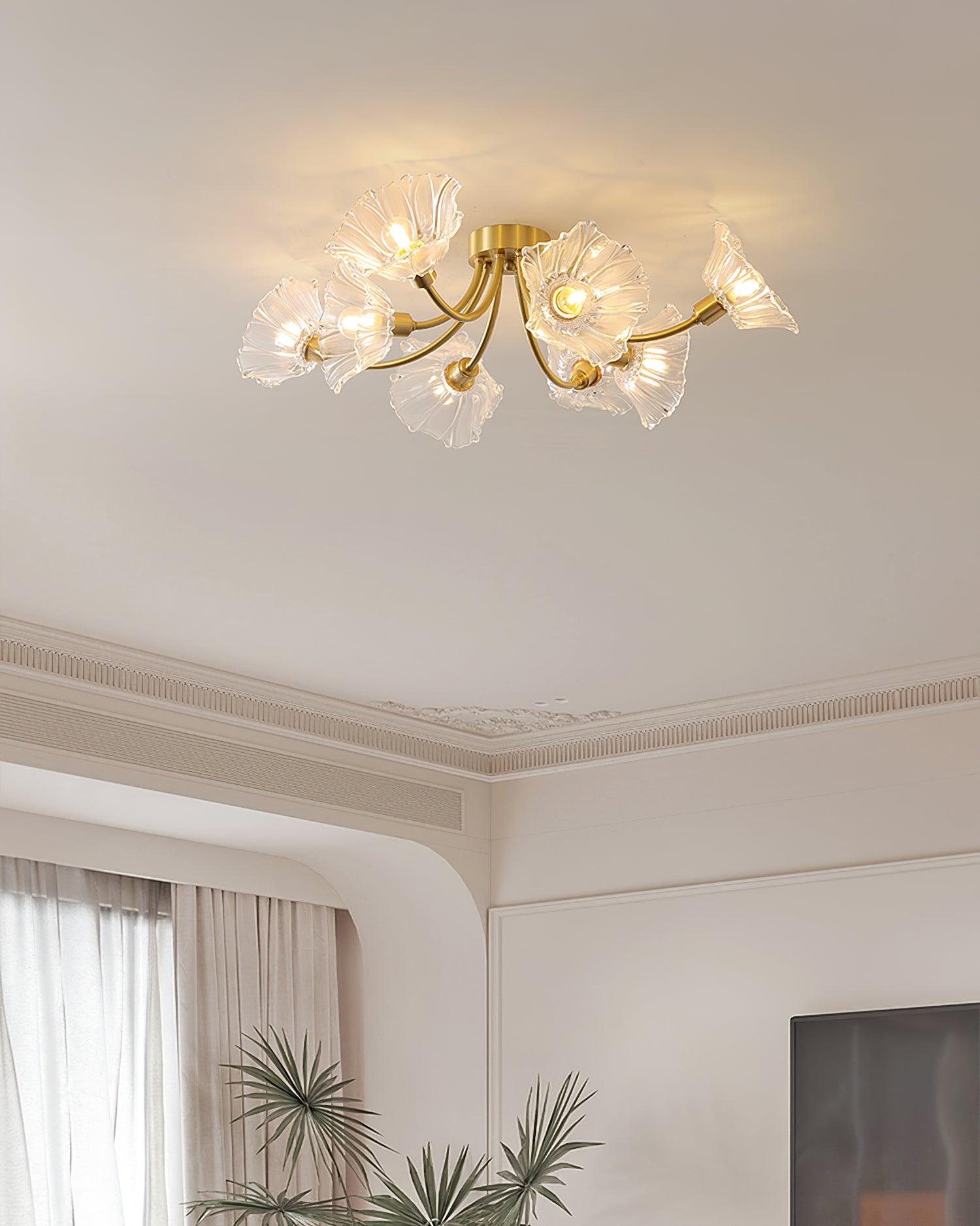 Kalin Flower Glass Ceiling Lamp - Lamp Outdoor