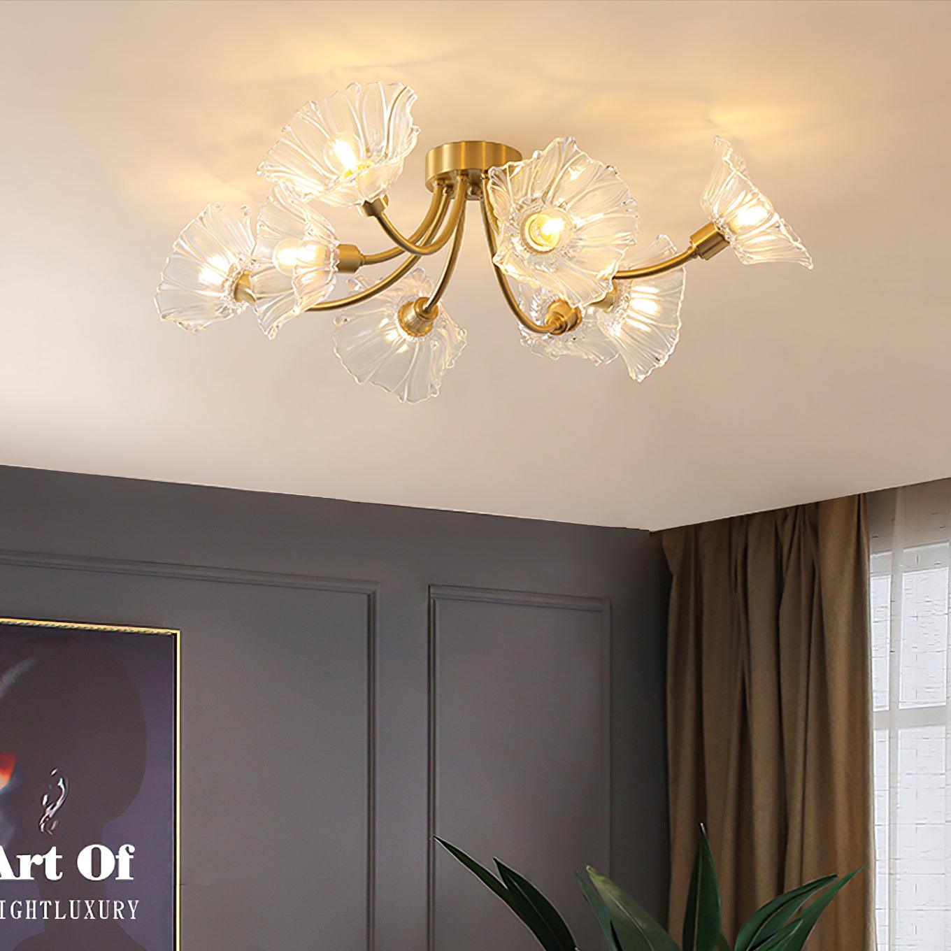 Kalin Flower Glass Ceiling Lamp - Lamp Outdoor