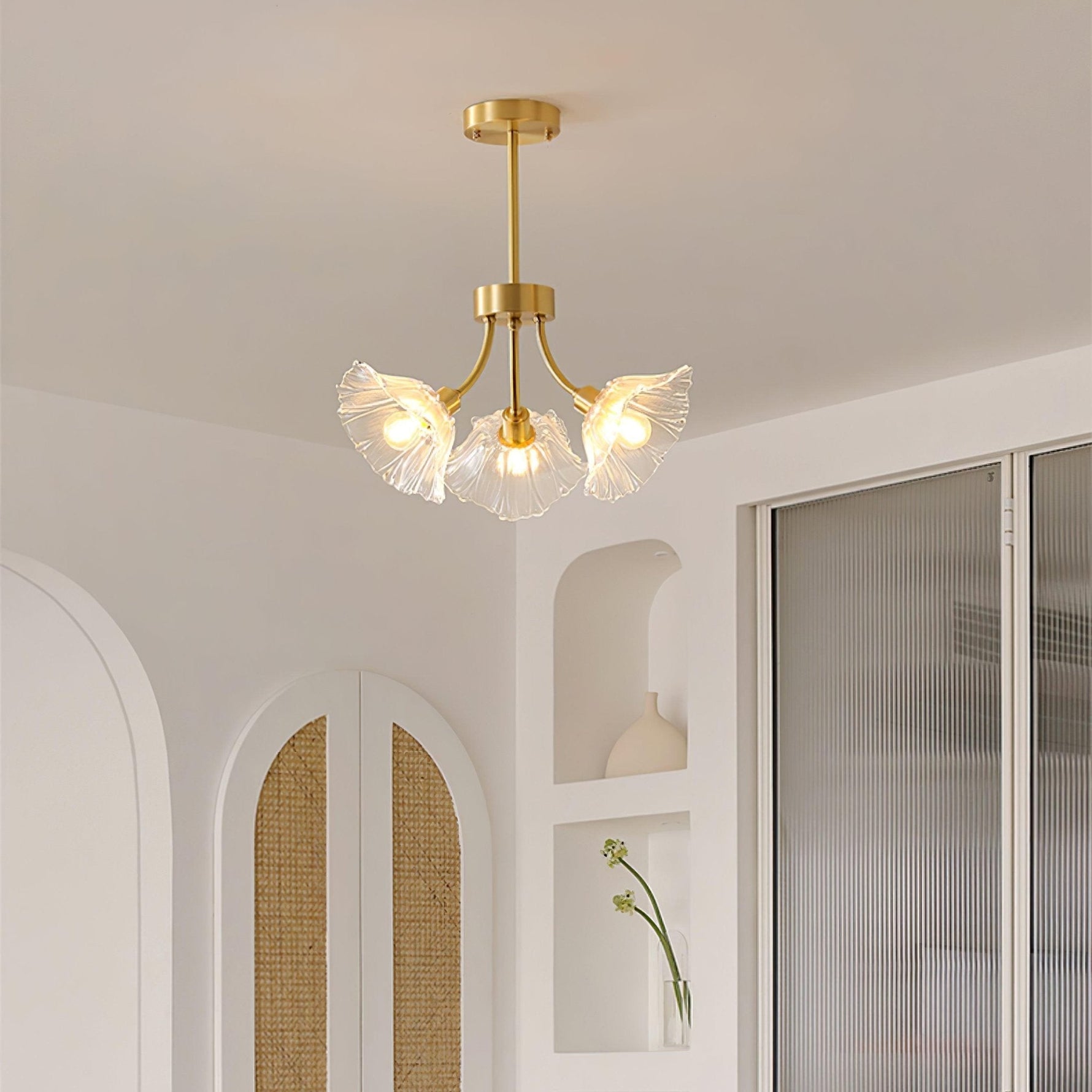 Kalin Flower Glass Chandelier - Lamp Outdoor