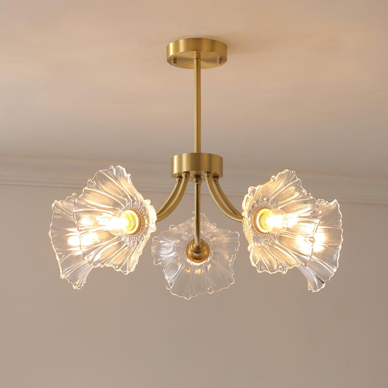 Kalin Flower Glass Chandelier - Lamp Outdoor