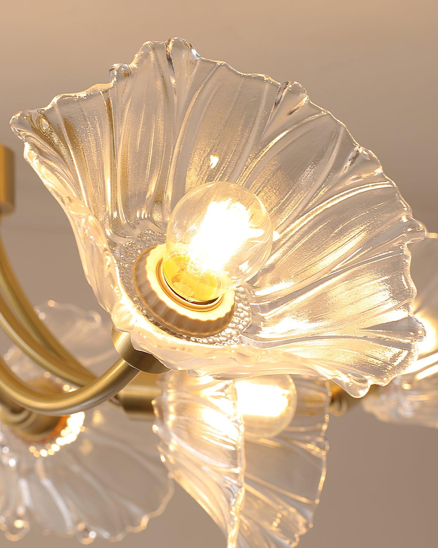 Kalin Flower Glass Chandelier - Lamp Outdoor