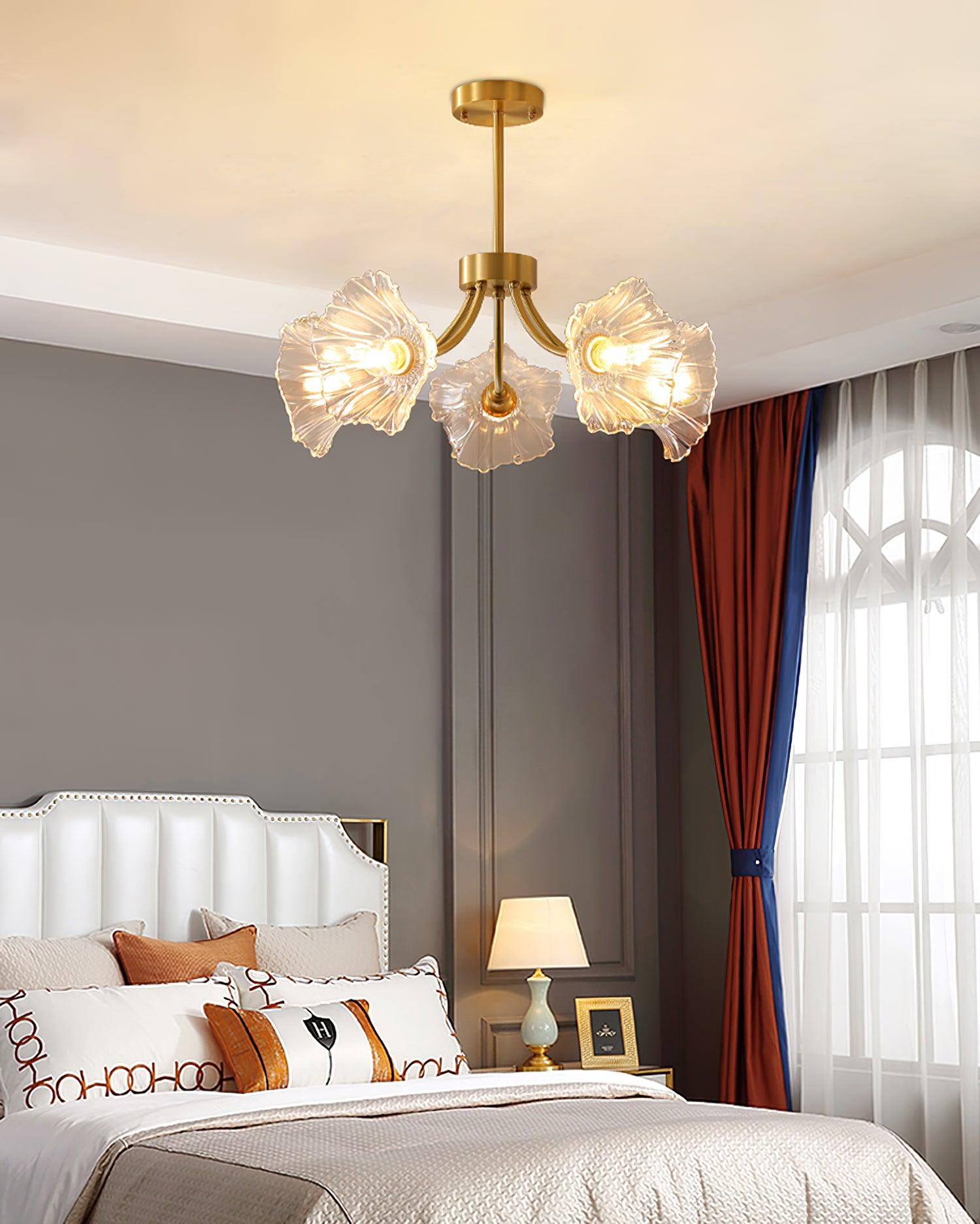 Kalin Flower Glass Chandelier - Lamp Outdoor