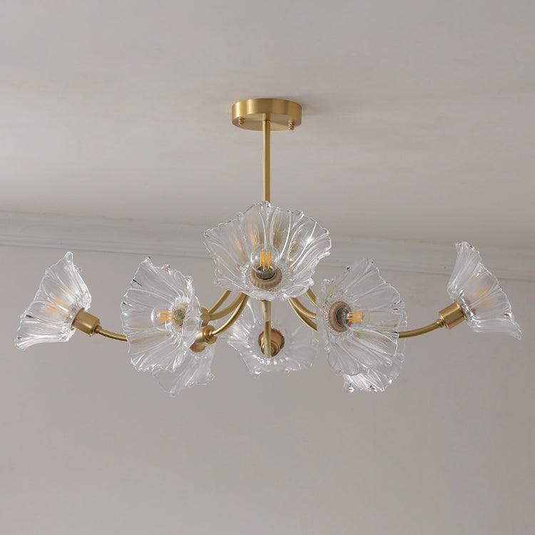 Kalin Flower Glass Chandelier - Lamp Outdoor