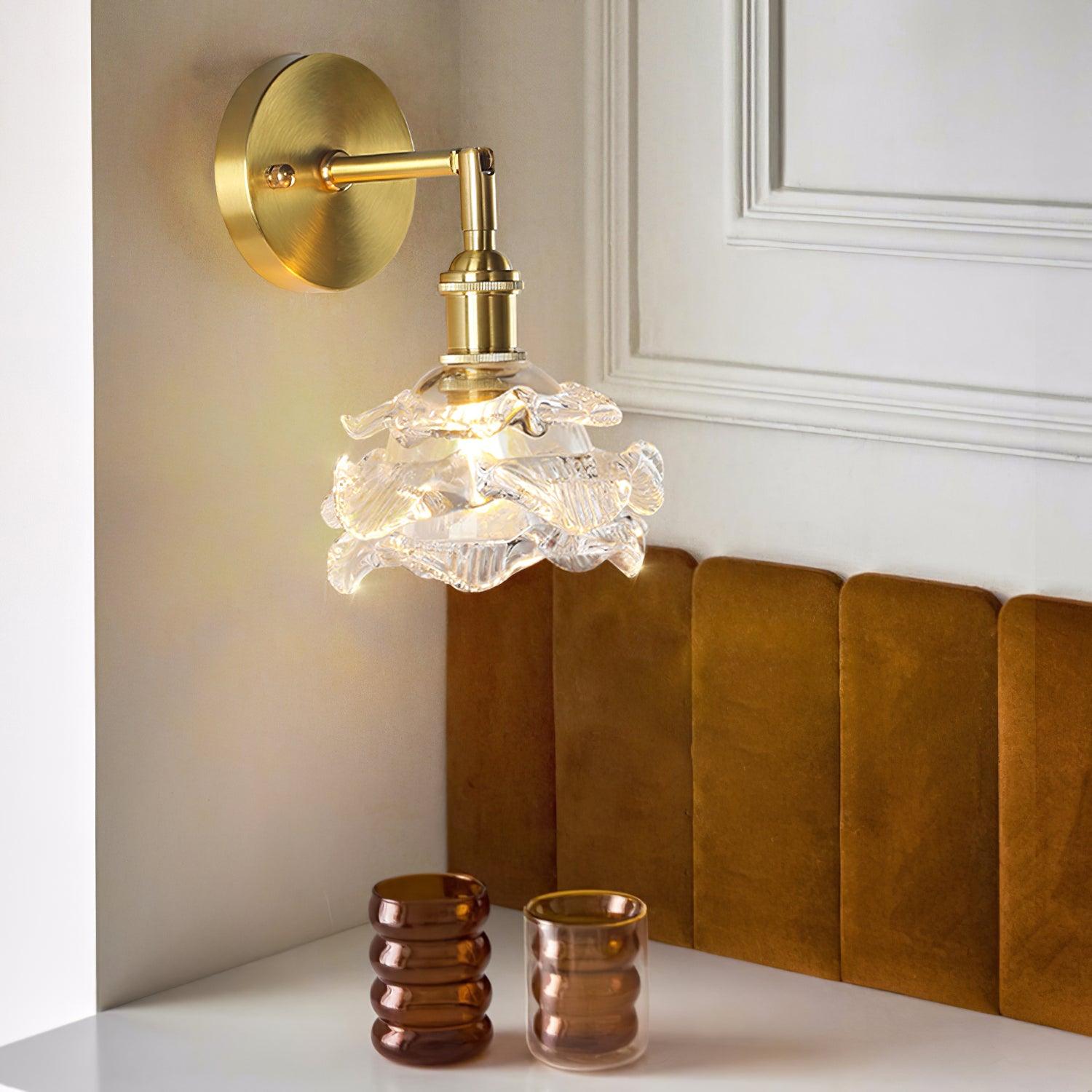 Petal Vintage Brass Wall Lamp - Lamp Outdoor