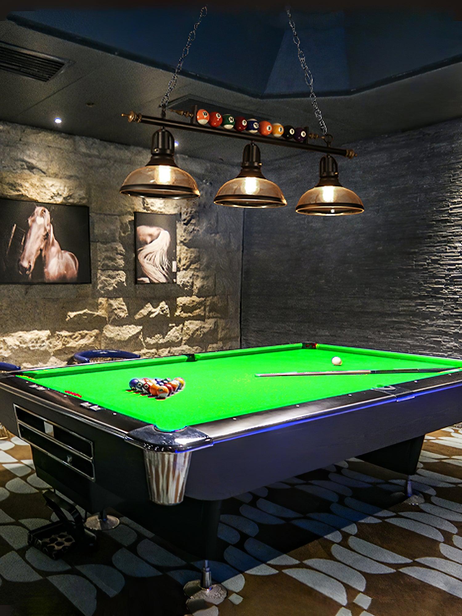 Lustra Chandelier Billiard Ball Black Glass Modern - Letslighting
