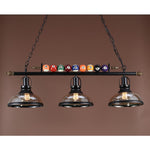 Lustra Chandelier Billiard Ball Black Glass Modern - Letslighting