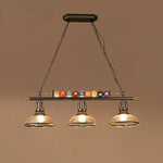 Lustra Chandelier Billiard Ball Black Glass Modern - Letslighting