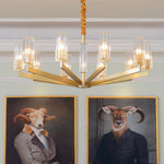 Kayla Brass Chandelier - Lamp Outdoor
