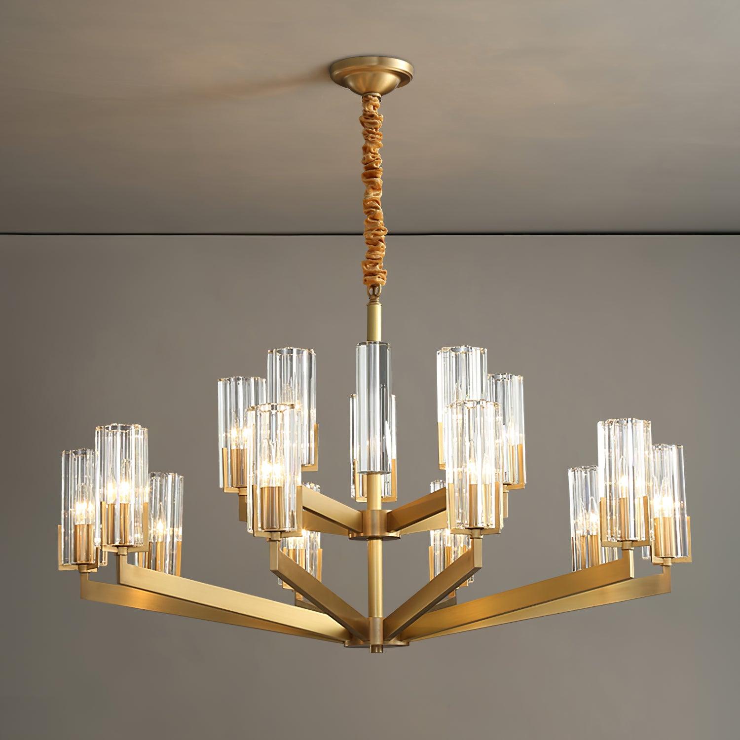 Kayla Brass Chandelier - Lamp Outdoor