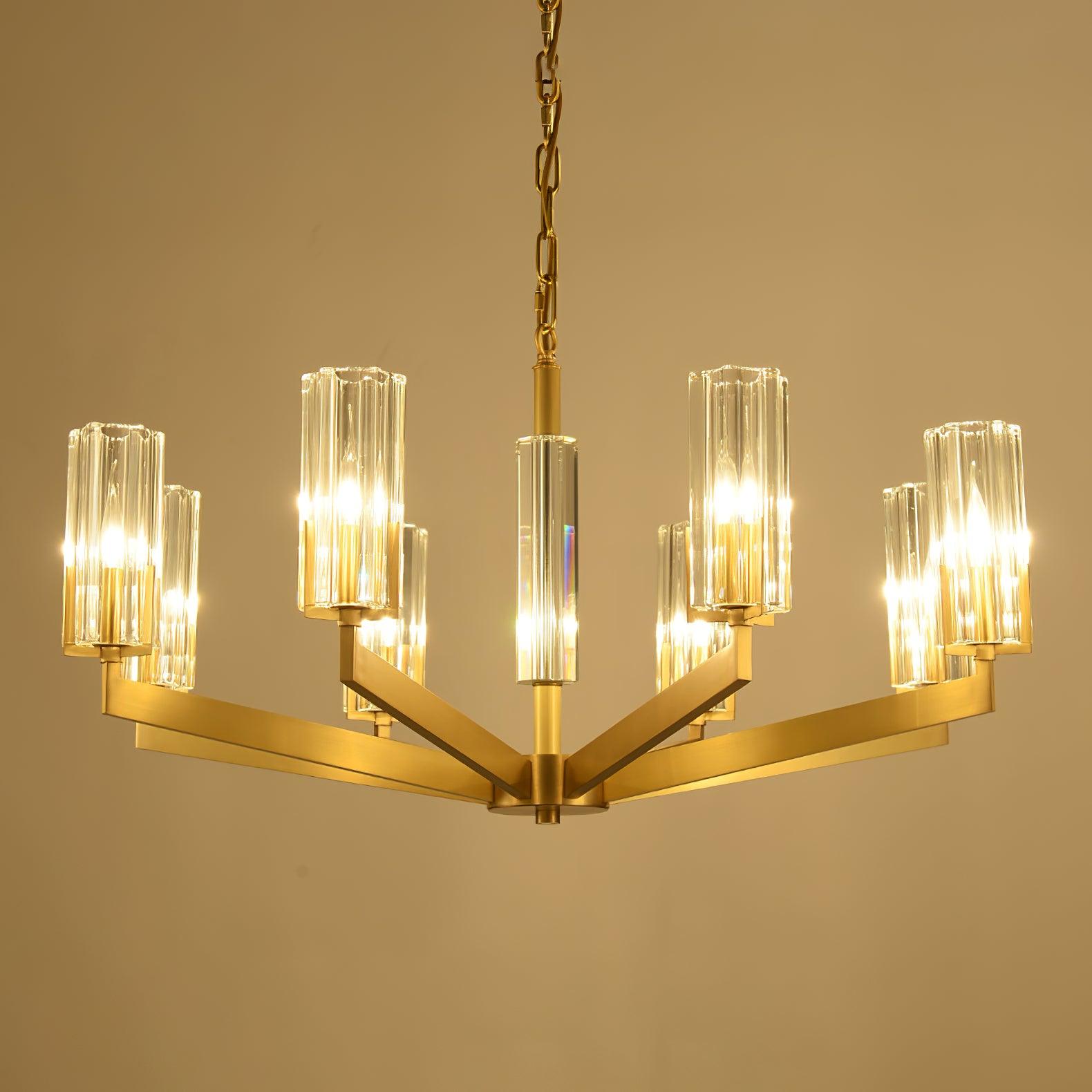 Kayla Brass Chandelier - Lamp Outdoor