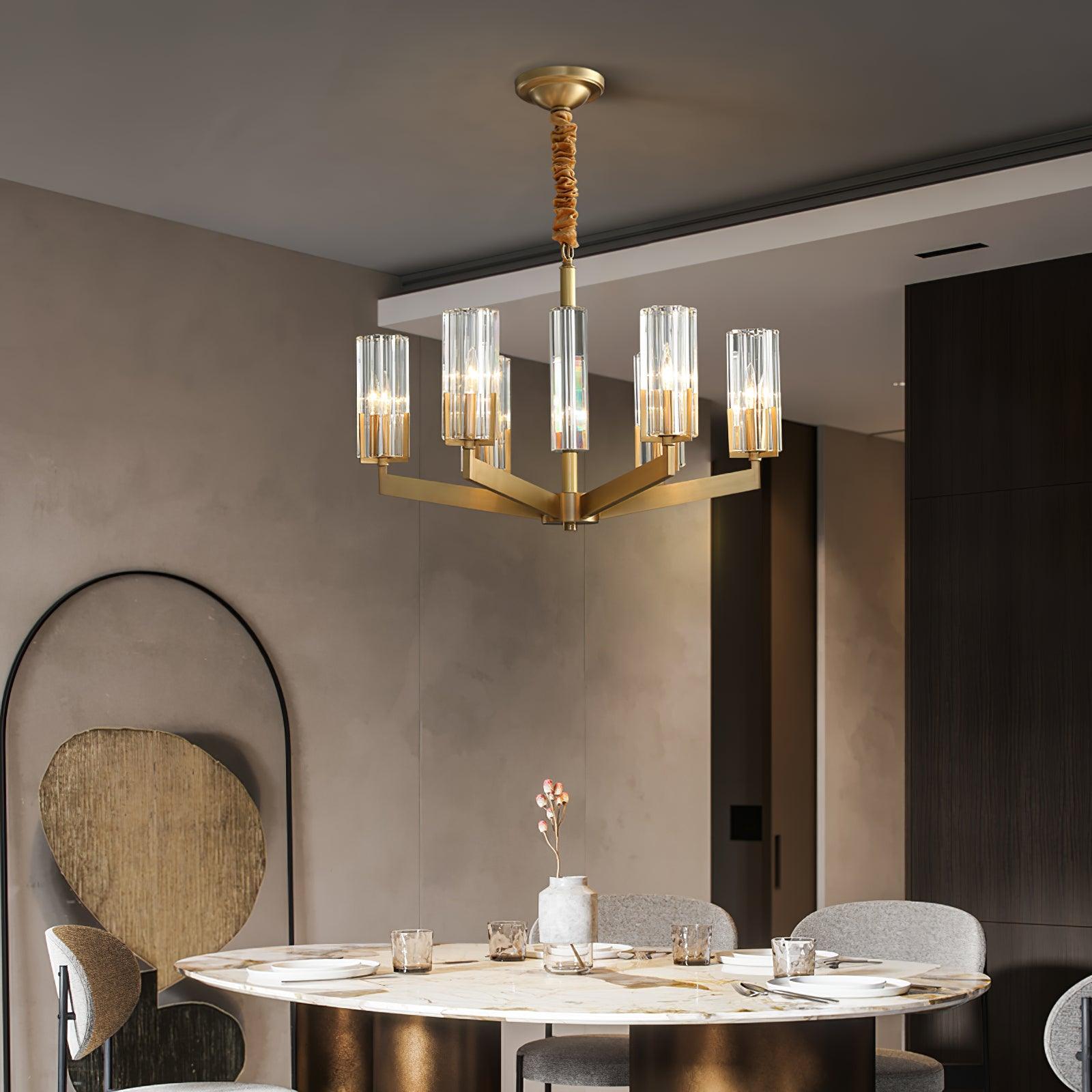 Kayla Brass Chandelier - Lamp Outdoor