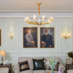 Kayla Brass Chandelier - Lamp Outdoor