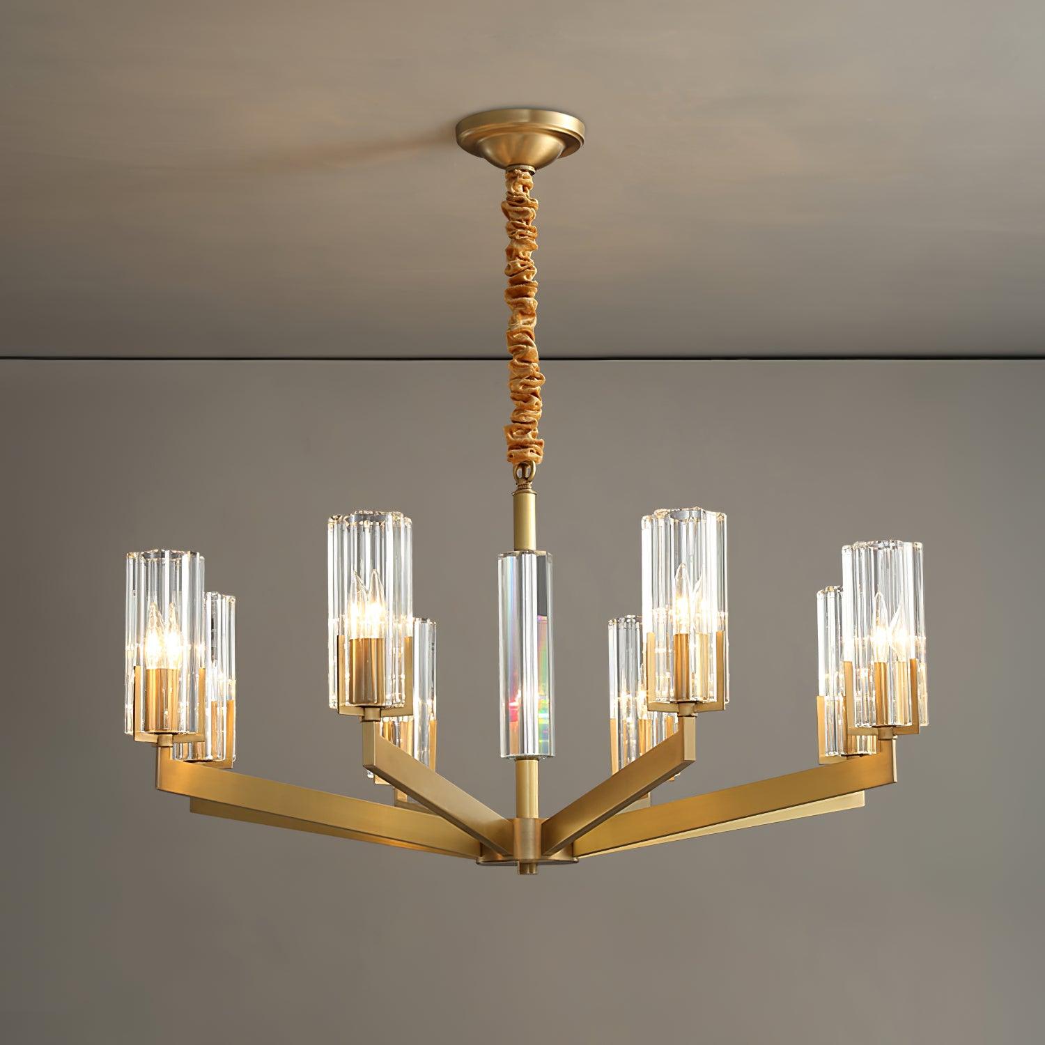 Kayla Brass Chandelier - Lamp Outdoor