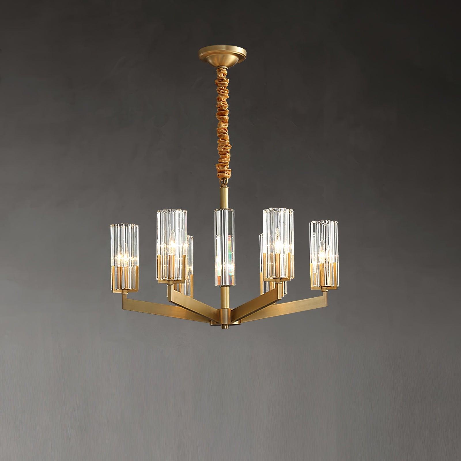 Kayla Brass Chandelier - Lamp Outdoor