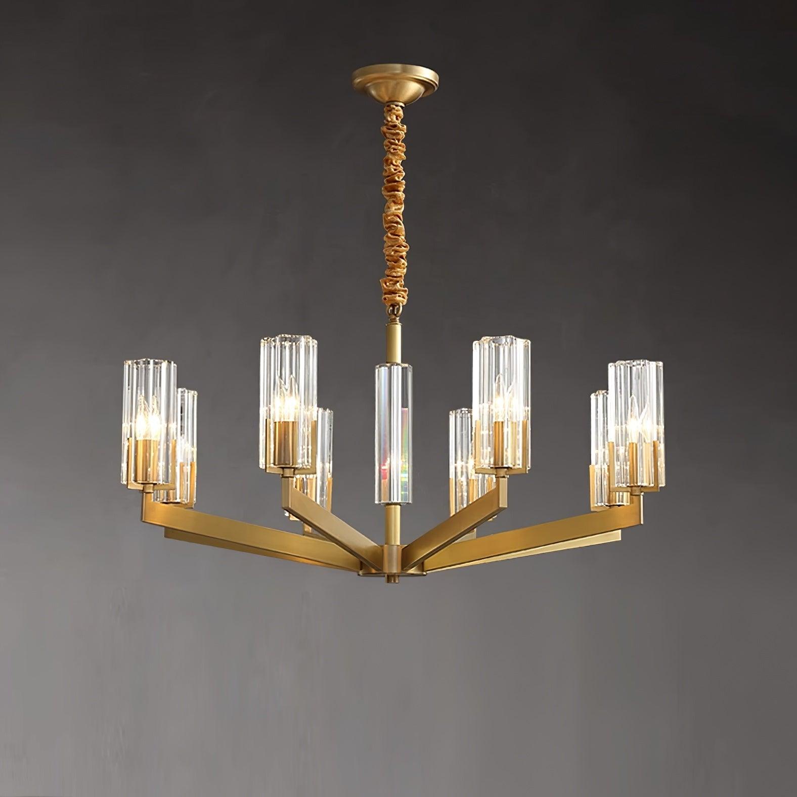 Kayla Brass Chandelier - Lamp Outdoor
