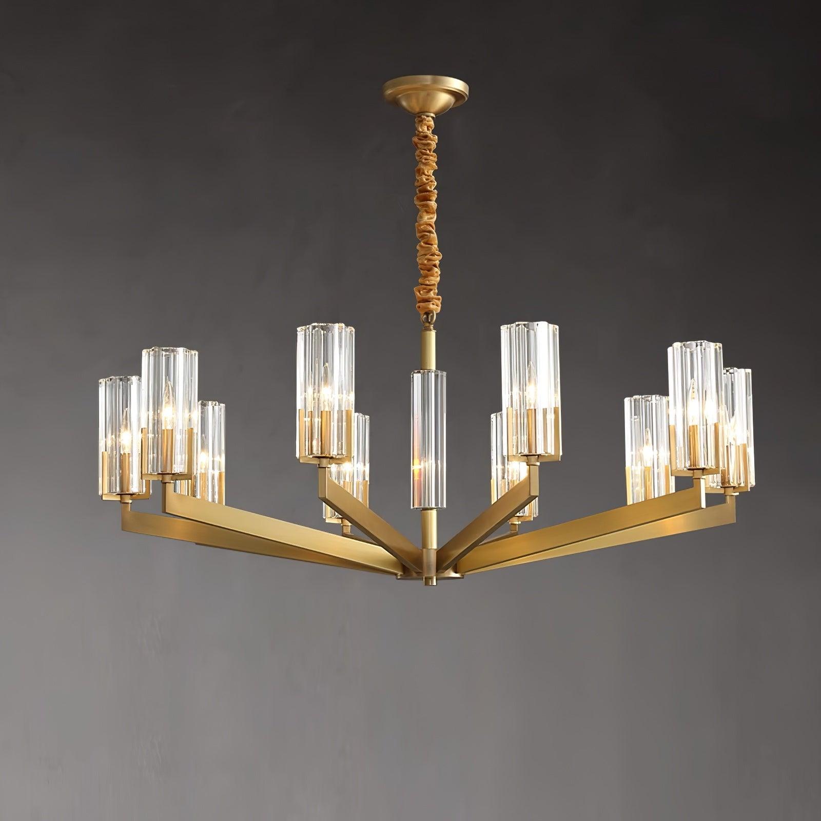 Kayla Brass Chandelier - Lamp Outdoor