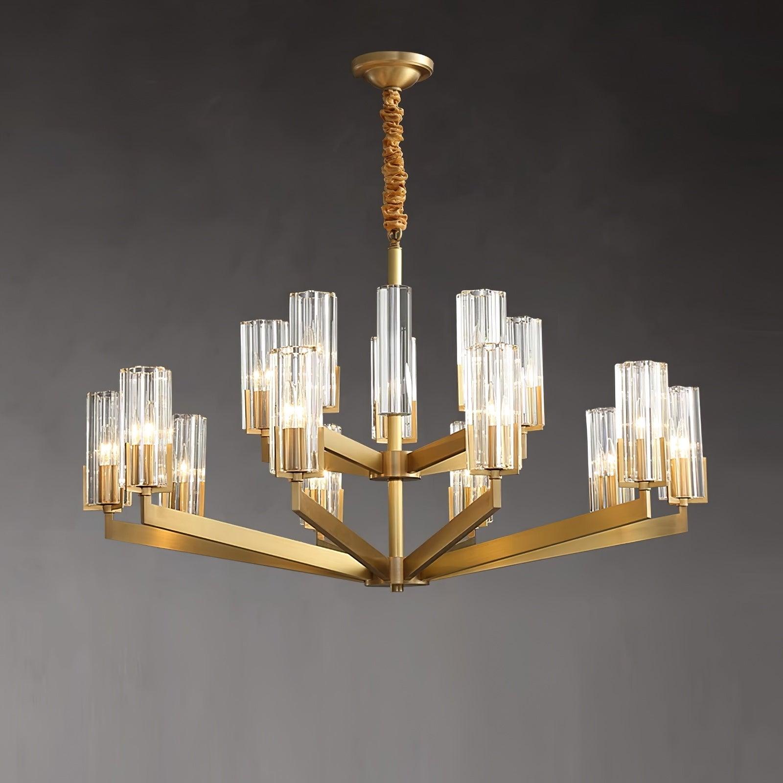 Kayla Brass Chandelier - Lamp Outdoor