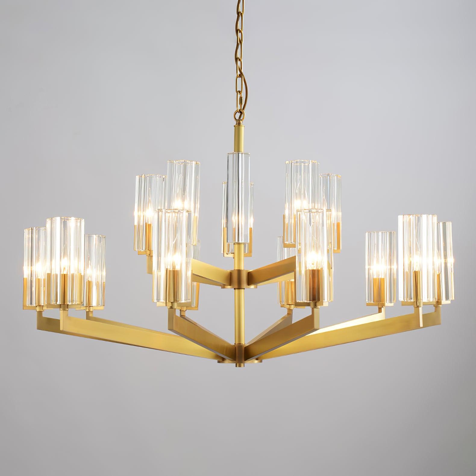Kayla Brass Chandelier - Lamp Outdoor